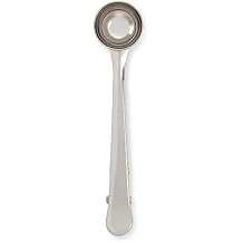 Fino Coffee Scoop with Bag Clip, 18/8 Stainless Steel, 1-Tablespoon Capacity