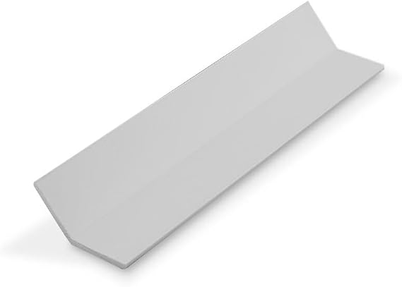 Outwater Plastics 1952-Wh White 1'' X 1'' 135 Degree Plastic Even Leg Angle Moulding 48 Inch Lengths (Pack of 3)