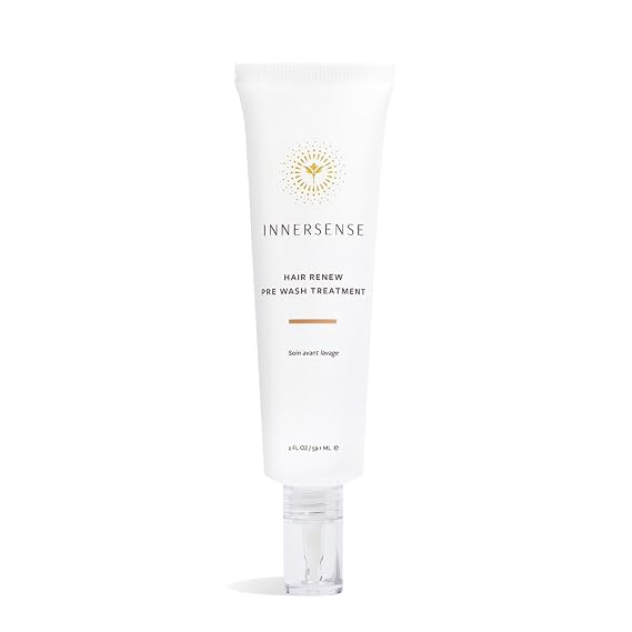 INNERSENSE Organic Beauty - Hair Renew Pre-Wash Treatment (2oz) | Purifying Scalp Treatment | Removes Buildup, Reduces Flakes + Rebalances Oils | Non-Toxic, Clean Scalp Care