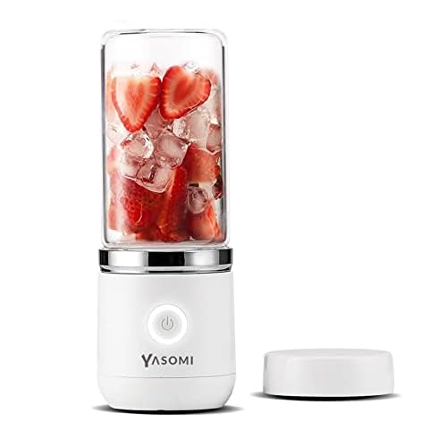 Yasomi Portable Wireless Rechargeable Glass Smoothie Hand Blender White Yasomi Türkiye Guaranteed