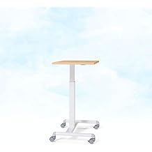 Ergohuman Eurotech Seating T1-GEO102PN-WHMP Adjustable Table, Maple