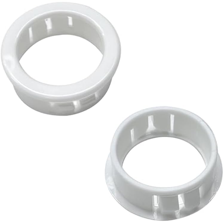 2 Pcs SB1.093-14 Shower Grab Bar Snap|Bushing|Grommet|White Nylon, Compatible with Heyco, Lasco, Aulpq Shower Grab Handle Bar, Fit for a 78 bar and a 118 Hole, Part# SB1093-14, SB-1093-14