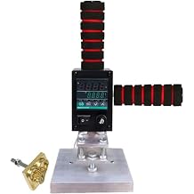 Handheld Hot Stamping Machine, 400WLOGO Trademark Heat Press Machine with Digital Temperature Display, Operating Temperature Range: 0-350C, Stamping Area: 10x13cm