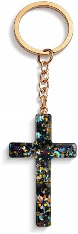 Cross Keychain, Religion Jesus Keyring Christian Gifts, Women Charm for Purse Handbags Backpacks, Small delicate accessories