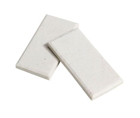 United ScientificTM White Streak Plates, Geology Tools, Streak Plates for Minerals, Mineral Test Kit, Rock Test, Hardness Test Kit, Science School Lab Supplies & Consumables, Scratch Plates