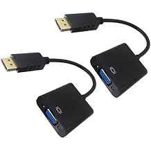 New DisplayPort to VGA Adapter Secure Connection Gold Plated Connector for Stable Signal Transmission Lasting Design for Home Office and Professional Use