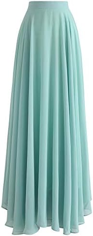 CHICWISH Womens Timeless Favorite Chiffon Maxi Prom Party Skirt