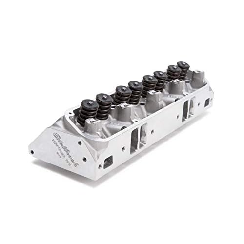 Edelbrock Cylinder Head, Performer RPM, Assembled, 2.0201.600 in Valves, 171 cc Intake, 63 cc Chamber, 1.460 in Springs, Angle Plug, Aluminum, Small Block Mopar, Each