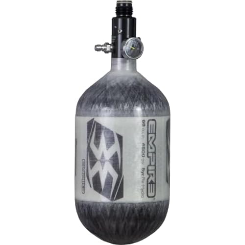 Tippmann Empire Carbon Fiber 68ci  4500psi N2 Compressed Air HPA Paintball Tank -  Hydro Date