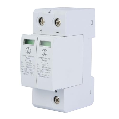 2P Surge Arrester Device, Protective Device DC Photovoltaic Protector Low-Voltage Arrester DC Protector Breaker for Home2P40KA