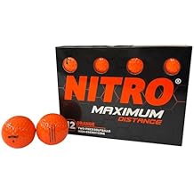 Nitro NMD12OBXC Maximum Distance Golf Ball (12-Pack), Orange