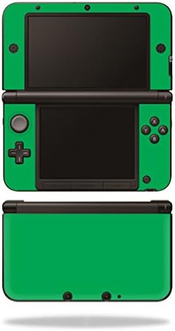 MightySkins Skin Compatible with Nintendo 3DS XL - Solid Green | Protective, Durable, and Unique Vinyl Decal wrap Cover | Easy to Apply, Remove, and Change Styles | Made in The USA