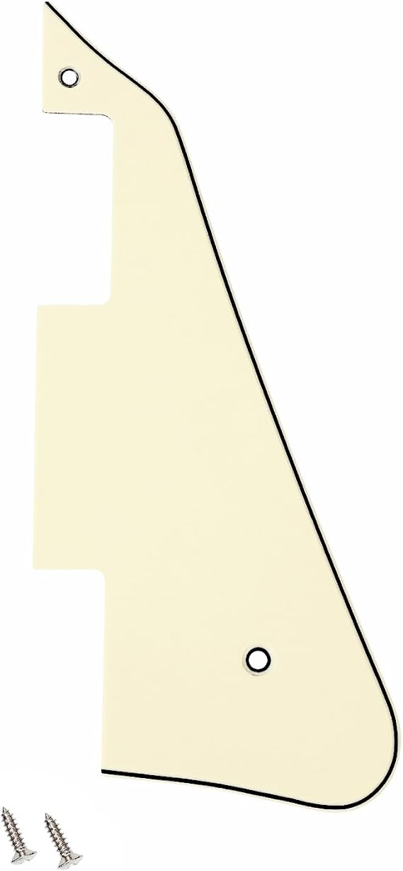 Banworks 3 Ply Les Paul Pickguard LP Pickguard Scratch Plate 2-Hole Electric Guitar Pickguard for USA Gibson Les Paul LP JT/HB-05 Cream