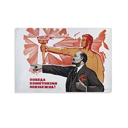 Posters Soviet Propaganda Posters Communist Posters Red Army Pictures Vintage Army Posters Canvas Painting Posters And Prints Wall Art Pictures for Living Room Bedroom Decor 12x18inch30x45cm Unfram