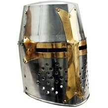 THOR INSTRUMENTS Great Brass Crusader Helmet Rustic Vintage Home Decor Gifts
