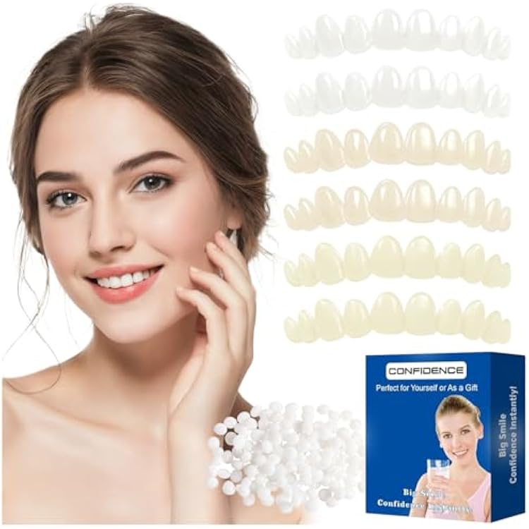 Tooth Repair Kit,Temporary Natural Shade for Filling The Gap, Moldable Thermal Beads Replacement Kit Replace The Missing or Broken Tooth-6PCS-D67