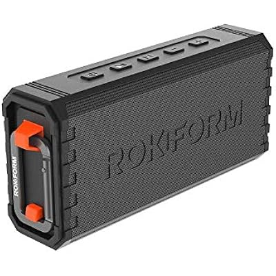 Rokform G-ROK Wireless Golf Speaker, Portable Magnetic, IPX7 Waterproof, Shockproof & Dustproof, Loud & Clear Sound, 24 Hour Battery, Rugged Outdoor Golf Cart Speaker Black ASIN