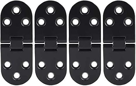 4Pcs Zinc Alloy Sewing Machine Flip Hinge Easy Installation Hinges for Drawer Window Cupboard Cabinet Door Hinges Accessory Folding Desktop
