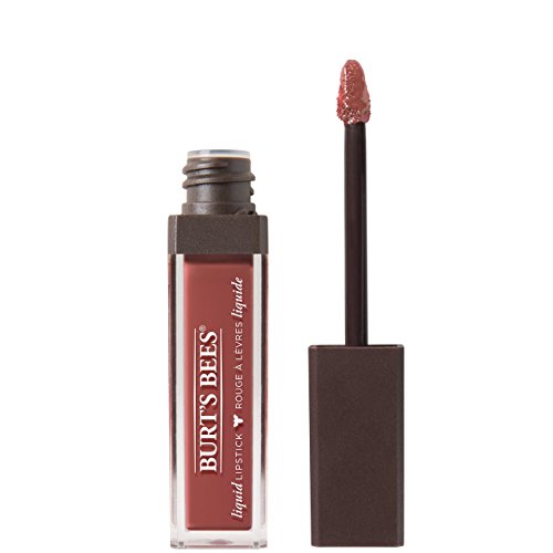 Burts Bees 100% Natural Glossy Liquid Lipstick, Tidal Taupe, 1 Tube
