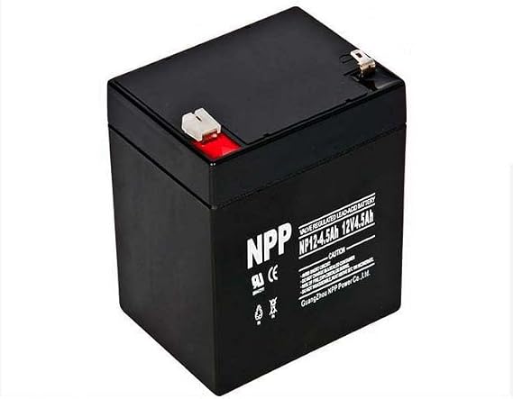 NPP NP12-4.5Ah 12V 4.5Ah AGM Battery with F1 Terminal, 12Volt SLA Rechargeable Batteries Replacement for DSC Security Panel, Fire Alarm System, Garage Door Backup, DJW12-4.5, APC BE425 UPS Compatible