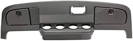 Buggies Unlimited EZGO TXT Golf Cart Carbon Fiber Dash Cover Assembly with Locking Doors | Compatible with TXT (94-13) & Medalist (94-96) Models