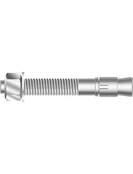 MKT Sup-R-Stud 303/304 Stainless Steel Mechanical Wedge Anchor, 1/4"-20 Thread Size, 1/4" Diameter x 2-1/4" Length (Pack of 100)