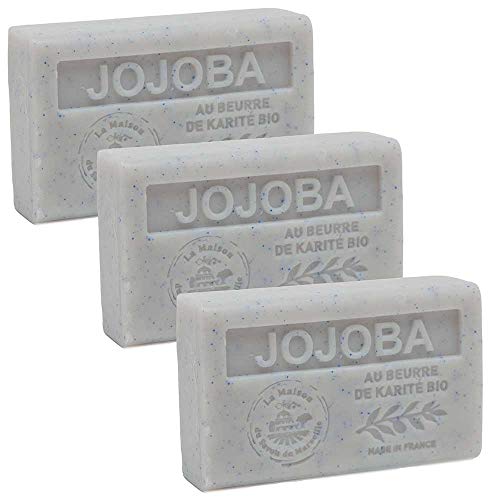 French Soap, Set of 3 x 125g - Jojoba - Shea Butter - La Maison du Savon de Marseille