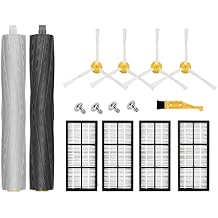 Replacement Parts Compatible with iRobot Roomba 900 800 Series 960 980 981 985 860 805 870 871 880 890 Vacuum Accessories,4 Filter,4 Side Brush,1 Debris Extractor Rubber Brushes