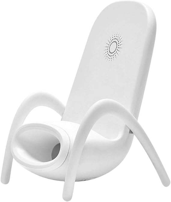 Safe and Fast Wirless Charger,Wireless Charging Stand with Speaker 2 in1 Phone Holder Compatible with Phone 11 Pro Max/X/8 Plus/Samsung S9,S9+,S8,S8+,S7,S7 Edge,NOTE8,NOTE5,S6 Edge+