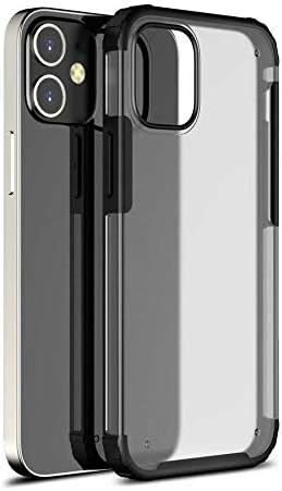 Spia Apple iPhone 12 Mini Case Black Vulga Hard Cover Original Flexible Thin Improved Durable Anti-Shock Protector New Generation Design (Apple iPhone 12 Mini, Black)