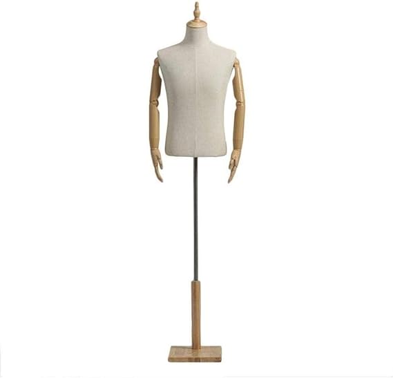 Professional Mannequin Male Model Tailors Dummy, Dress Models Wood Head, Trunk Show Clothing