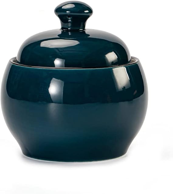 Ceramic Sugar Bowl Colorful Spice Jar Seasoning Pot with Lid