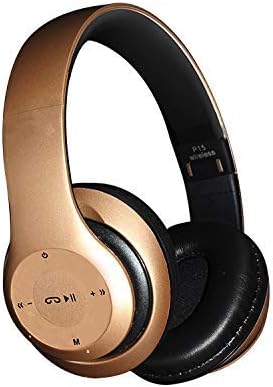 Bluetooth P15 5.0 wireless headset, Metallic Bronze Gold