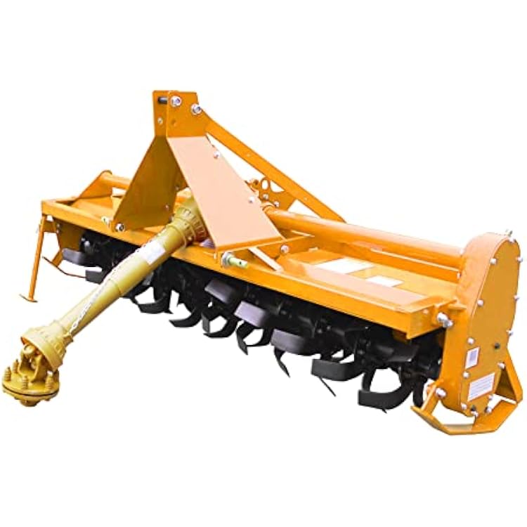 Sigma Heavy Duty 3 Point Hitch Rotary Tiller 7 FT 84 in. Work with 3 PT CAT I Hitch Tractor PTO Driven Gear Drive with PTO Shaft