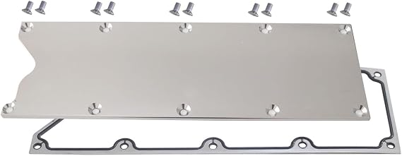 LS Gen 3 Aluminum Valley Pan Cover Plate Kit With Gasket And Seals Low Profile Compatible for LSX LS1 LM7 LR4 LQ4 LS6 L59