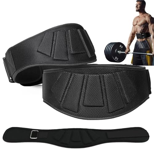 Weight Lifting Belts - Core & Lower Back Support Workout Waist Belt For Weightlifting, Fitness