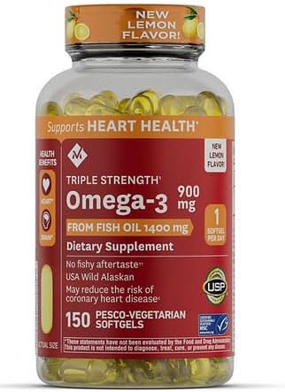 Generic Omega 3 - Triple Strength Fish Oil Softgels, 150 ct.