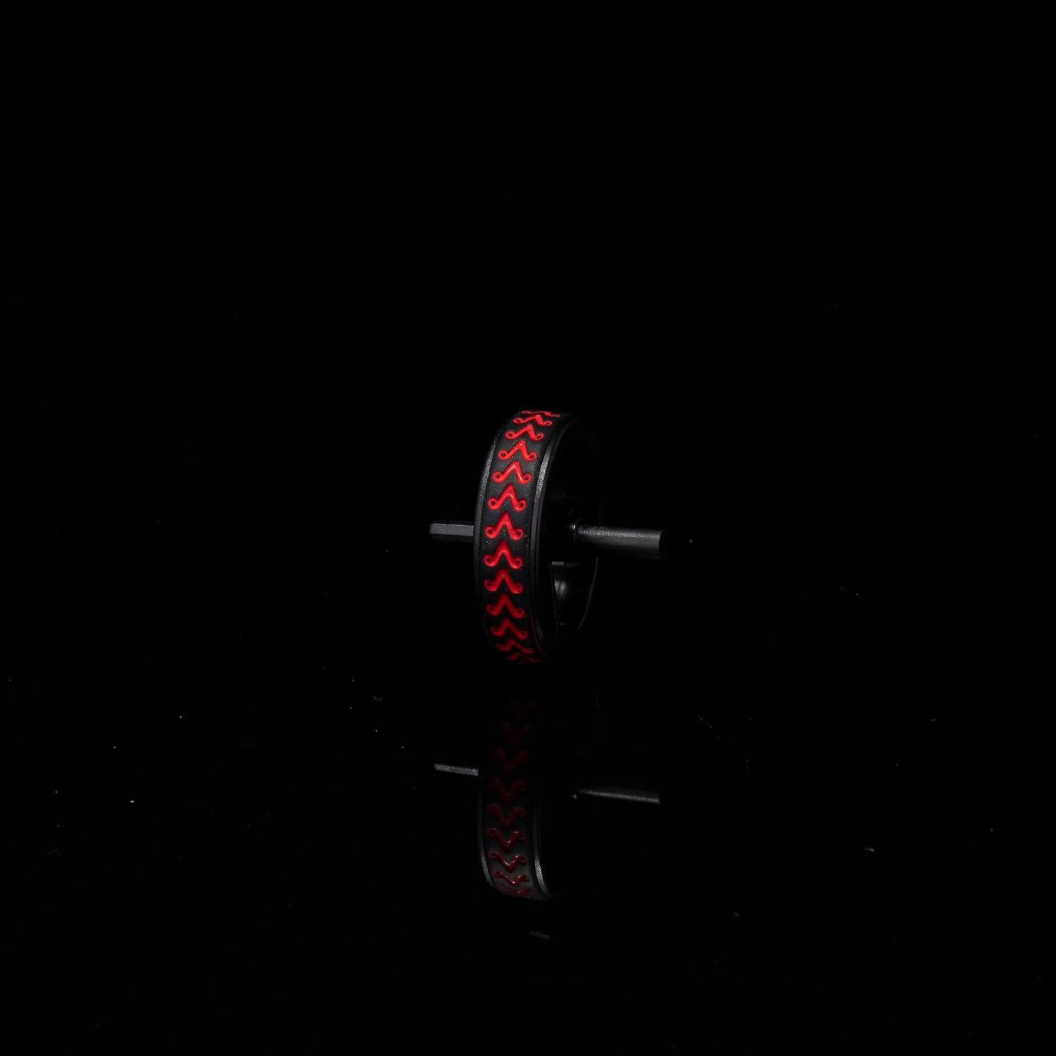 Mouse Roller compatible with WLmouse Beast Mini Wireless Mouse Replacement Scroll Wheel Collar Pulley Mice Repair Tool Rubber Ring Roller Set (Black-Black red)