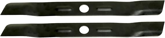USA Mower Blades 2 BD18BP Low Lift Mulching Blade Replaces Black & Decker 90548199 Length 17 1/2 in. Width 1-3/4 in. Thickness .150 in. Center Hole 1 in.