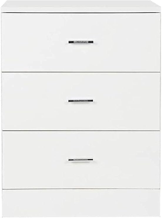Nightstand Bedside Table 3 Drawers Bedside Table Side Table Modern Wooden Chest of Drawers for Bedroom Side table