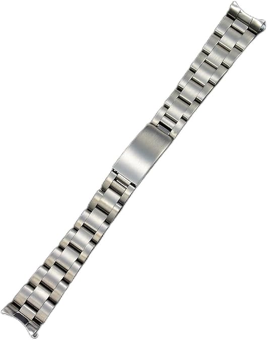 19mm*14mm 316L Stainless Steel Curved End Oiyster Watch Band Bracelet Strap Fit For Rlx Old Vintage Watch