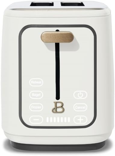 Beautiful 2 Slice Touchscreen Toaster, White Icing