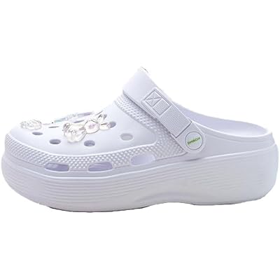 Womens Platform Clogs Garden Shoes Waterproof Beach Pool Sandals Summer Mules Home Slippers