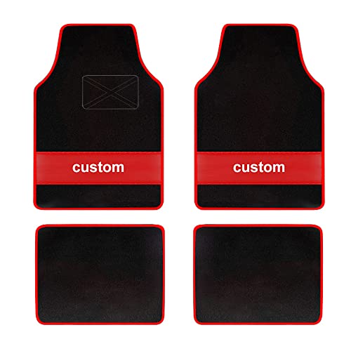 Custom Carpet Heavy Duty Set Automotive Fit for Q45,Classic Car Floor Mat All Weather Floor Mats with Anti-Slip Heel Pad,red