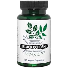 Vitanica Black Cohosh, Cimicifuga Extract Plus, Vegan, 60 Capsules