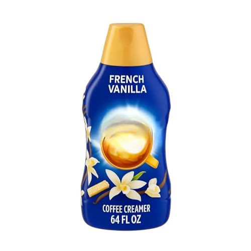 French Vanilla Liquid Creamer Coffee, 64 fl oz Bottle Delight International