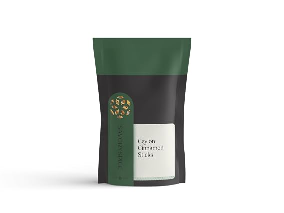 Savory Spice Ceylon Cinnamon Sticks - True Cinnamon from Sri Lanka - Whole Sticks for Coffee, Tea, Horchata, Mulled Drinks & Baking (1.5 oz)