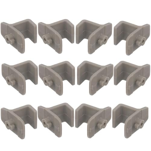 Replacement Shelf Clips for Turbo Air Freezers & Refrigerators, Gray Plastic Shelf Clips, 12-Pack 12