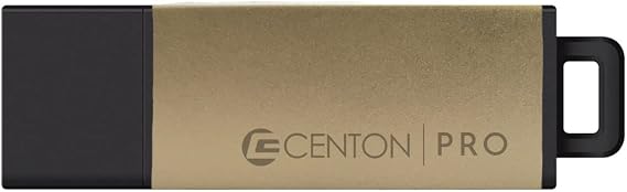 Centon DataStick USB 2.0 Flash Drive 8GB x 1, Gold Metallic (S1-U2P16-8G)