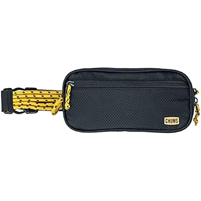 Chums Trail Jam Waist Pack - Tactical Belt Bag and Convertible Crossbody Bag with Zipper Pockets For Running, Hiking, and Travel - Black